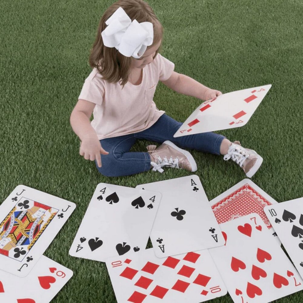 Professor Puzzle Giant/Large Playing Card Travel/Outdoor Picnic Game - NIB/NWT